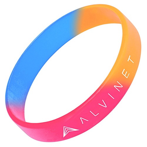 Childrens Silicone Wristband - Custom 3 Colours Main Image