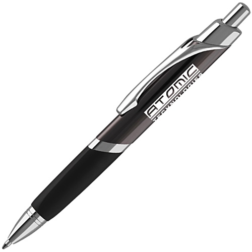 DISC Sierra Grip Pen - Silver - Printed Main Image