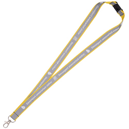 DISC 20mm Reflective Flat Lanyard Main Image