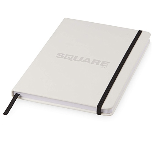 Spectrum White Medium Notebook - Debossed Main Image