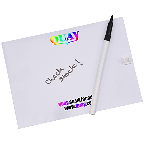 A5 Write On / Wipe Off Board & Pen - Full Colour Main Image