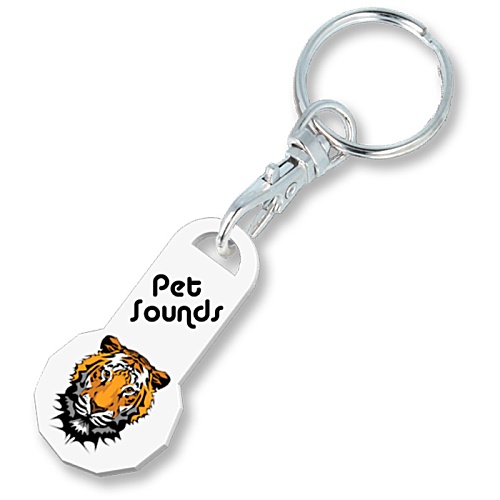 Mini Trolley Stick Recycled Keyring Main Image