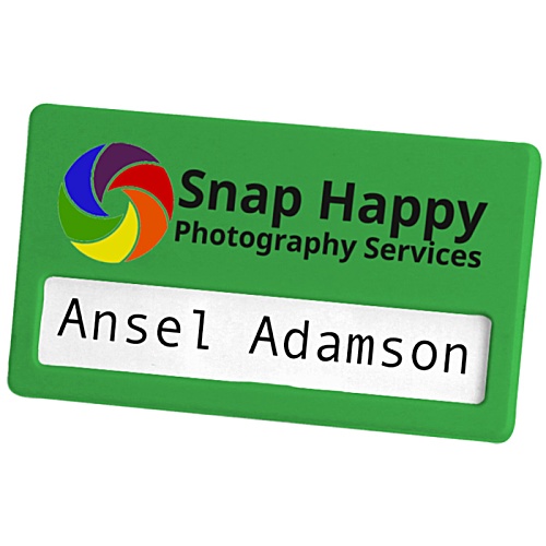 DISC Recycled Combi Clip Name Badge - Colours Main Image