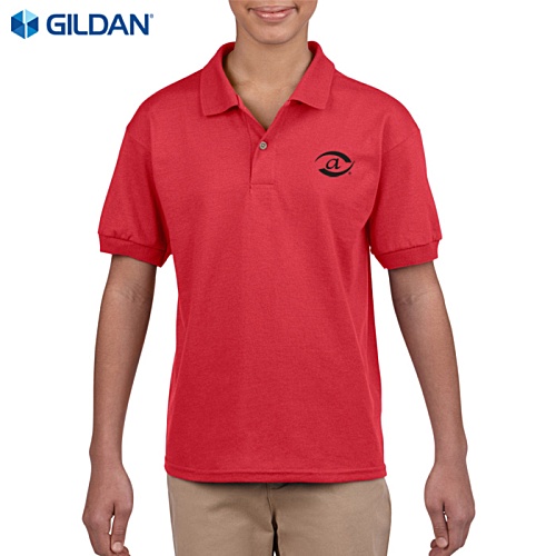 DISC Gildan Kids DryBlend Jersey Polo - Colours - Embroidered Main Image
