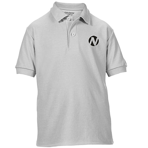 DISC Gildan Kid's DryBlend Double Pique Polo Shirt - Coloured - Embroidered Main Image