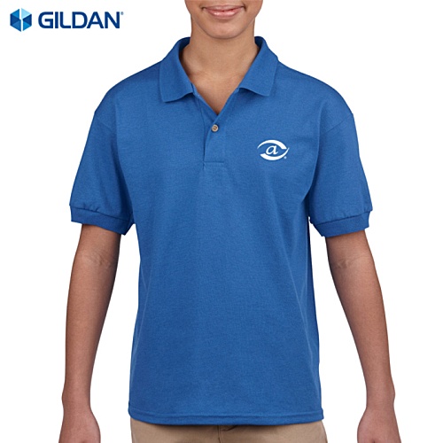 DISC Gildan Kids DryBlend Jersey Polo - Colours - Printed Main Image