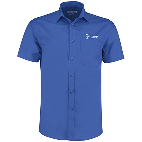 Kustom Kit Men's Poplin Shirt - Short Sleeve - Embroidered Main Image