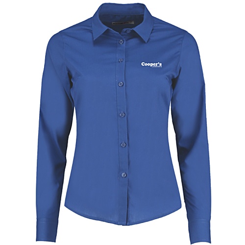 Kustom Kit Women's Poplin Shirt - Long Sleeve - Embroidered Main Image