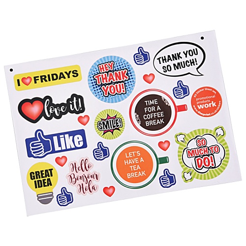 A5 Sticker Sheet - Caption Design Main Image