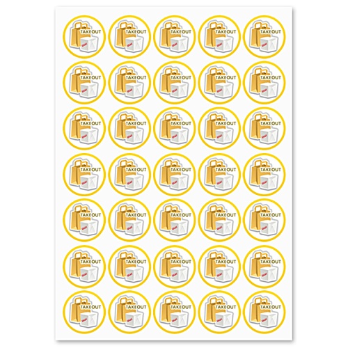 A4 Sticker Sheet - Circle Main Image