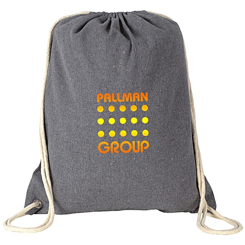 Newchurch Recycled Cotton Drawstring Bag - Digital Print Main Image