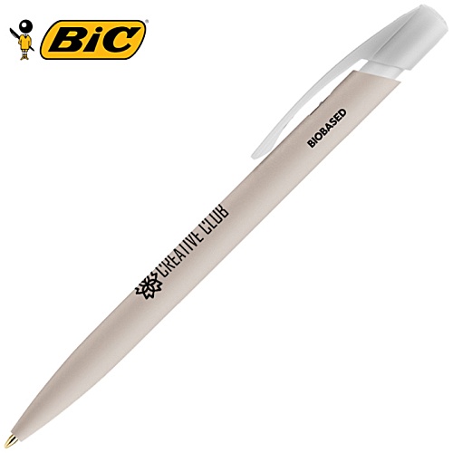 BIC® Media Clic BIO Pen - Frosted White Clip Main Image