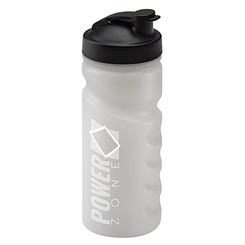 Recycled Finger Grip Sports Bottle - Flip Cap Main Image