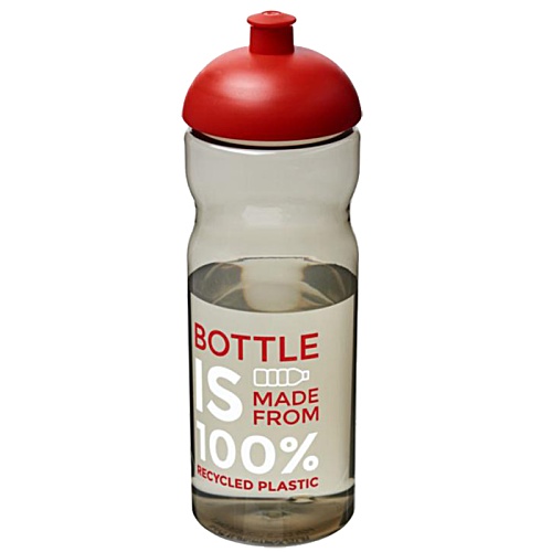 DISC Eco Base Sports Bottle - Charcoal - Domed Lid - Printed Main Image