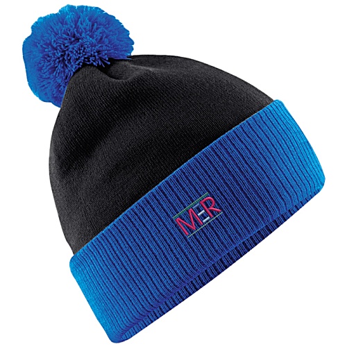 Beechfield Snowstar Two Tone Bobble Beanie Hat Main Image