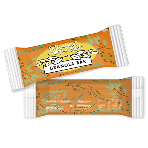 DISC Date, Walnut & Pumpkin Seeds Granola Bar Main Image