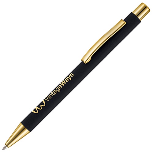 Travis Pen - Gold Clip - Engraved Main Image