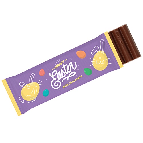 12 Baton Milk Chocolate Bar Wrapper - Easter Main Image