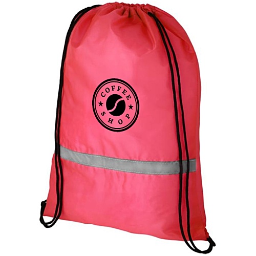 DISC Oriole Reflective Drawstring Bag - Printed Main Image