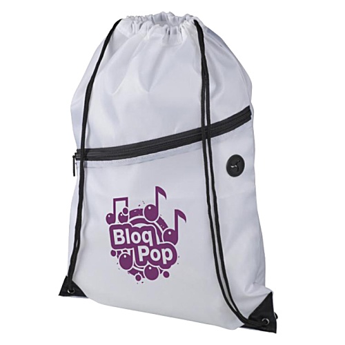 DISC Oriole Zip Drawstring Bag - Printed Main Image