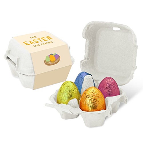 DISC Boxed Foiled Chocolate Eggs Main Image