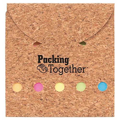 Cork Accent Sticky Note Booklet Main Image
