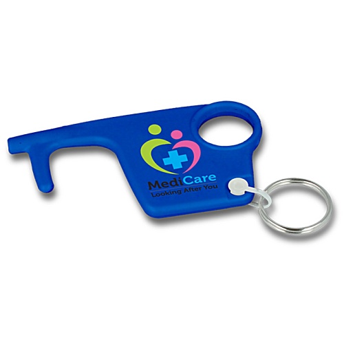 DISC Hygiene Hook Recycled Keyring - Colours Main Image