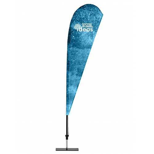 Indoor Tear Flag - Single Sided Print - With Base Main Image