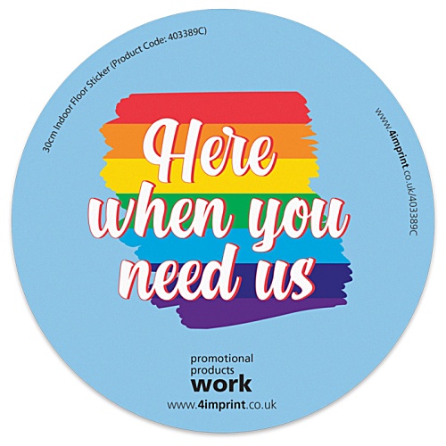 DISC Circular Indoor Floor Sticker Main Image