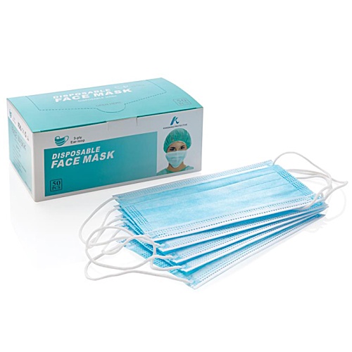 DISC Printed Box of Disposable Face Masks Main Image