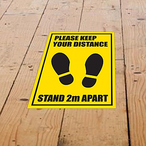Laminated Anti-Slip Vinyl A4 Floor Stickers Main Image