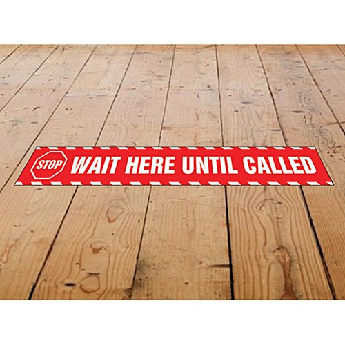 DISC Laminated Anti-Slip Vinyl Rectangle Floor Stickers - 300 x 50mm Main Image