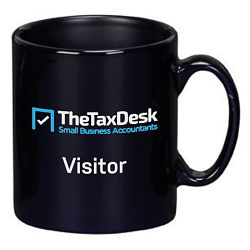 Individually Personalised Cambridge Mug - Black Main Image