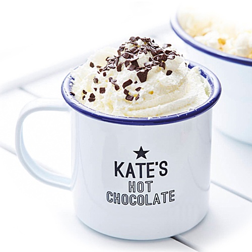 SUSP 285ml Enamel Mug - White - Digital Print - Individual Name Main Image