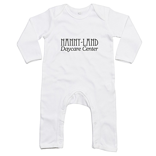 DISC BabyBugz Baby Rompersuit - White Main Image