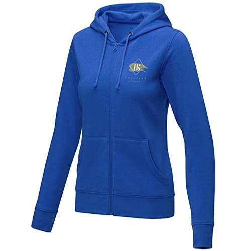 DISC Theron Women's Zipped Hoodie - Digital Print Main Image