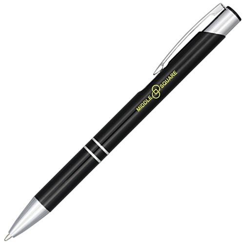 Moneta Metal Gloss Pen - Printed - Black Ink Main Image