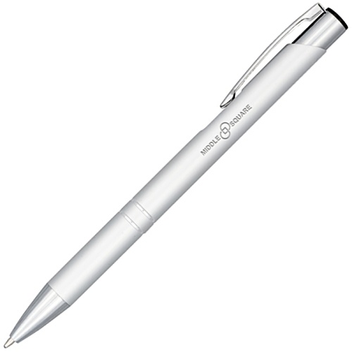 Moneta Metal Gloss Pen - Engraved - Black Ink Main Image