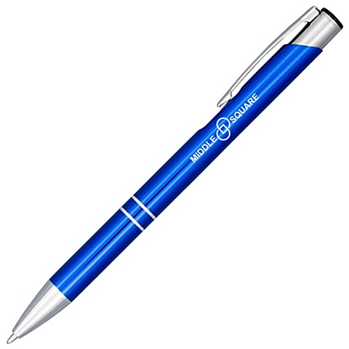 Moneta Metal Metallic Pen - Printed - Black Ink Main Image