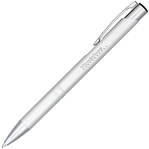 Moneta Metal Metallic Pen - Engraved - Black Ink Main Image