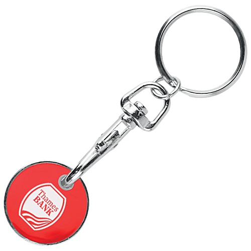 Euro Trolley Coin Keyring Main Image