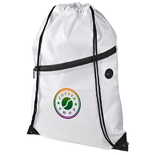 DISC Oriole Zip Drawstring Bag - Digital Print Main Image