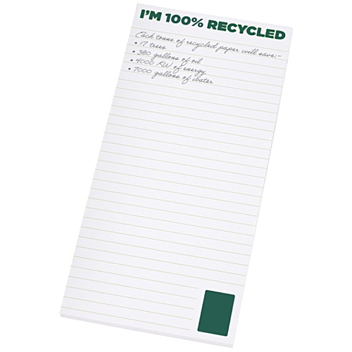 Slimline Recycled 100 Sheet Notepad Main Image