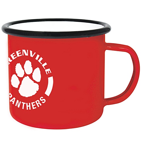 285ml Enamel Mug - Colours - Wrap-Around Print Main Image