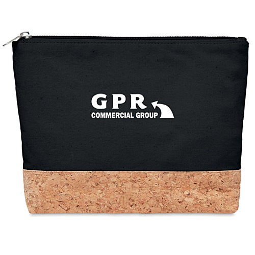 Cotton and Cork Cosmetic Bag Main Image