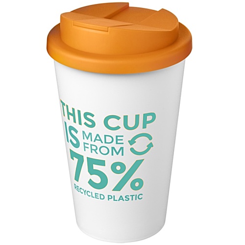 Americano Eco Travel Mug - White - Spill Proof Lid Main Image