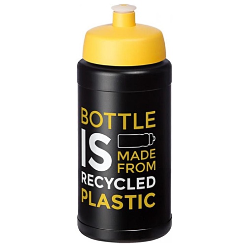 500ml Recycled Baseline Water Bottle - Black - Sport Lid Main Image