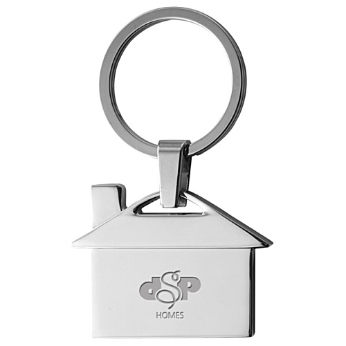 Metal House Keyring Main Image