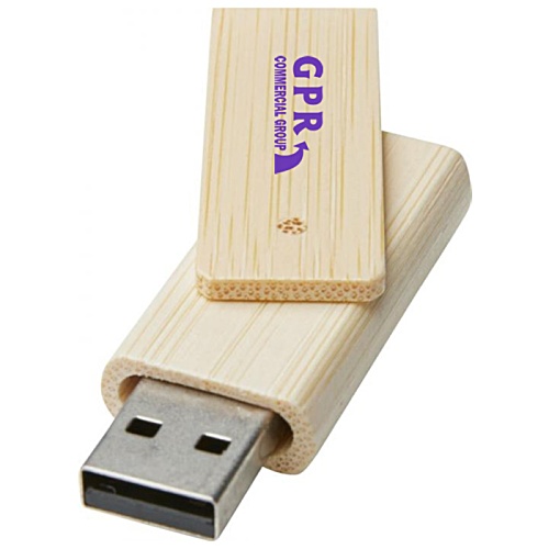 8gb Rotate Bamboo USB Flashdrive Main Image