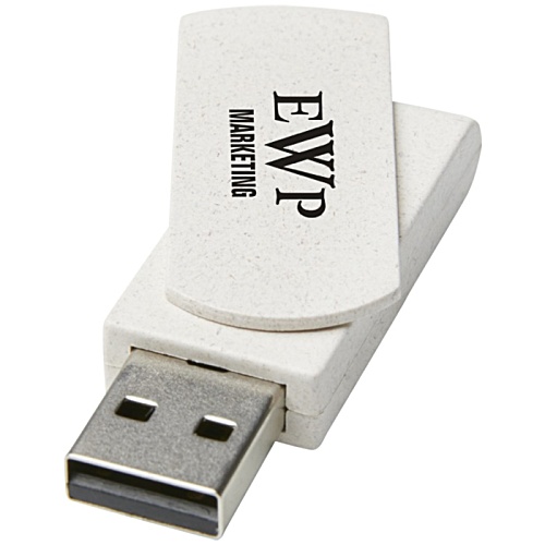 DISC 4gb Rotate Wheat Straw USB Flashdrive Main Image